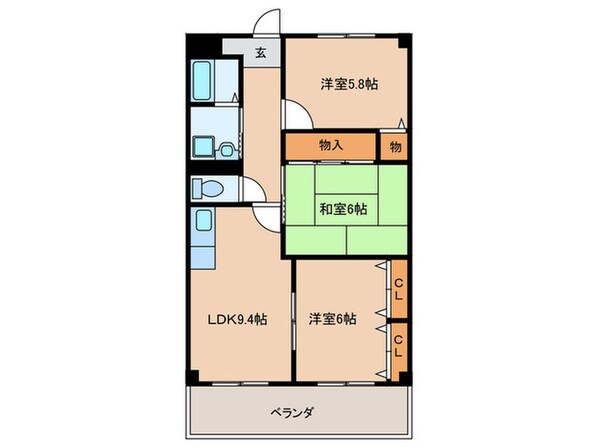 サントルドゥヴィラージュの物件間取画像